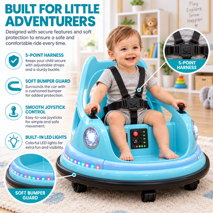 Bumpzy™ 360° Electric Ride-On Bumper Car